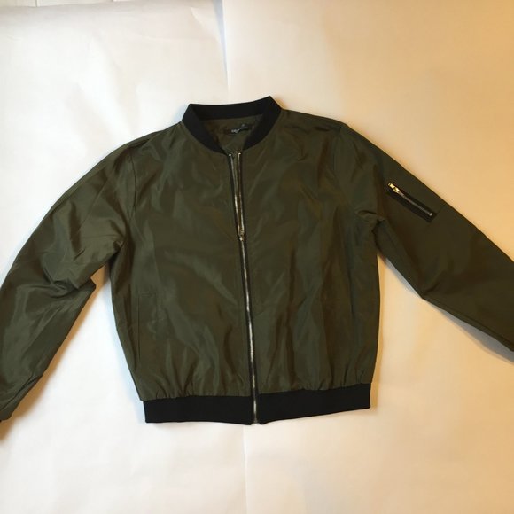 Bomber Jacket Green Size S - Picture 2 of 3